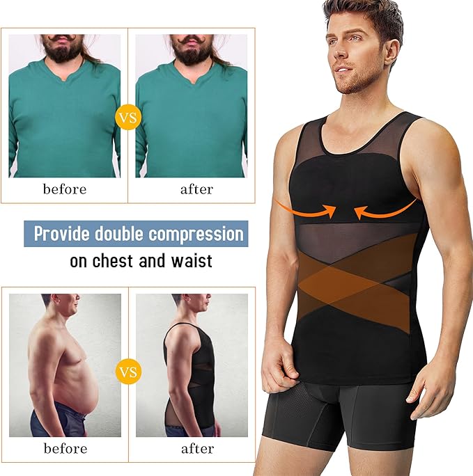 Men Body Shaper Slimming Vest Tight