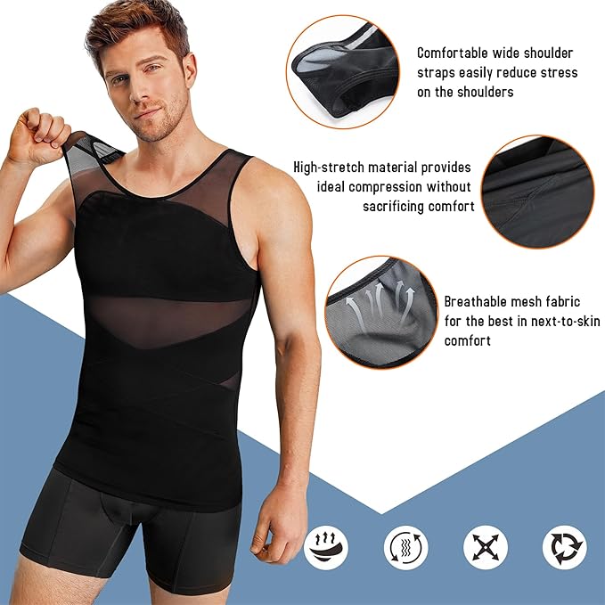 Men Body Shaper Slimming Vest Tight