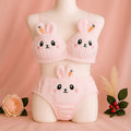 Sexy Cute Kitty Anime Soft Plush Design Bra & Panty