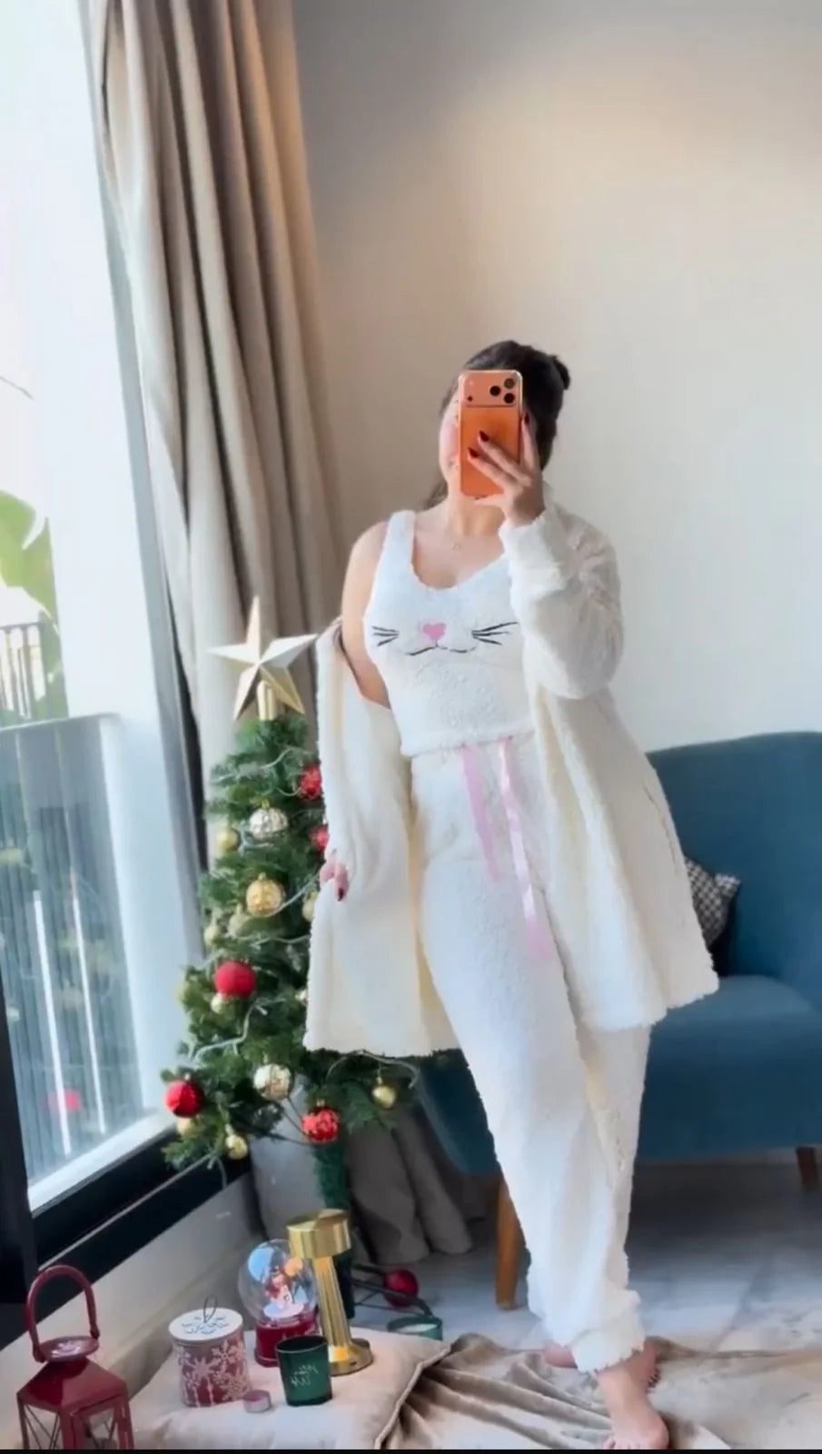 Cozy Winter Night Dress for Women | Soft & Warm Fabric